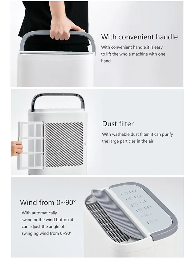 Mini Home Air Handling Unit Wifi Clothes Dryer Desiccant Dehumidifier ...
