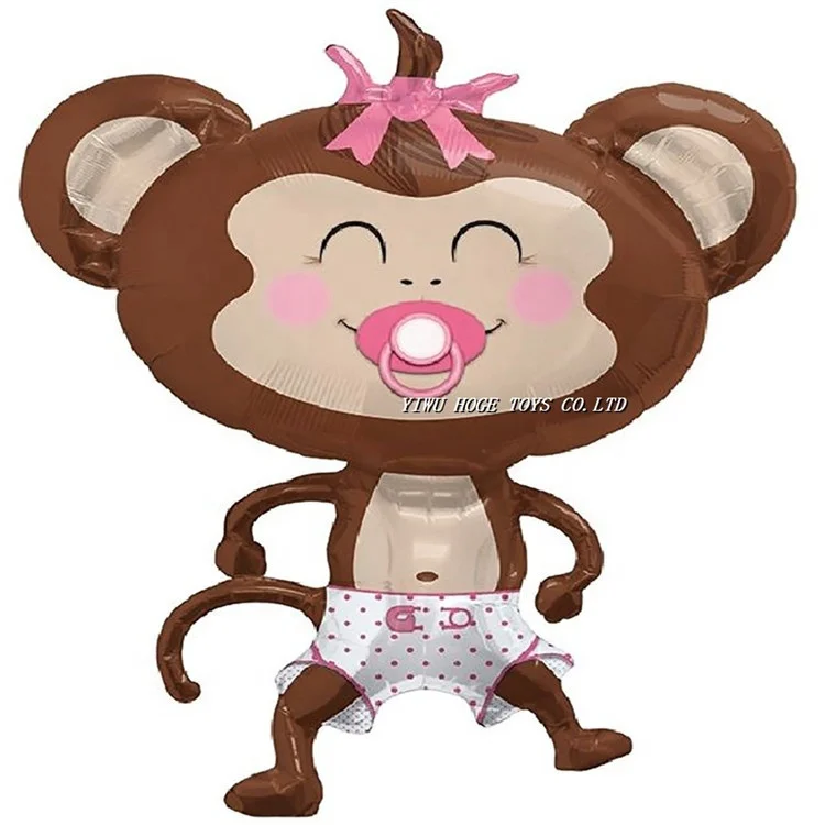 Hot sale cute interesting baby girl inflatable monkey for kids