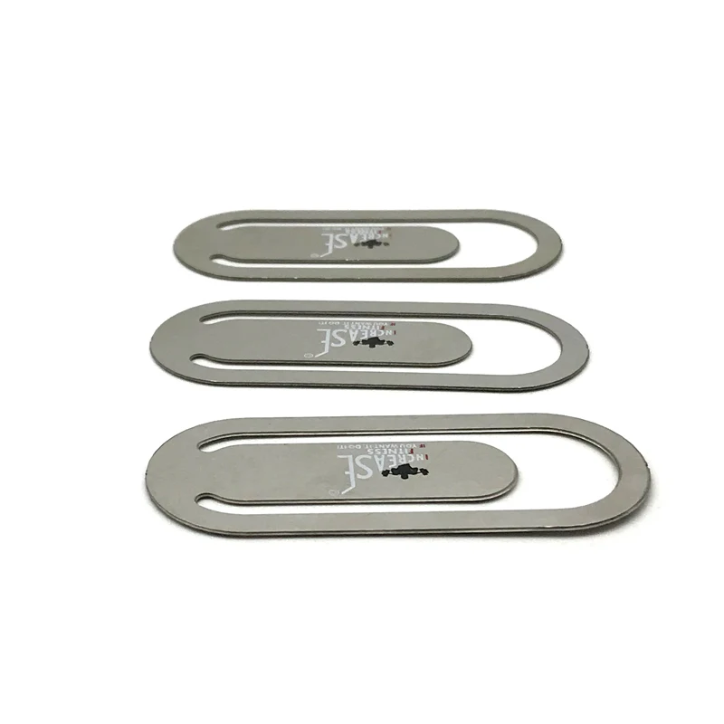 Custom High Quality Special Shape Stainless Steel Flat Metal Paper Clip 
