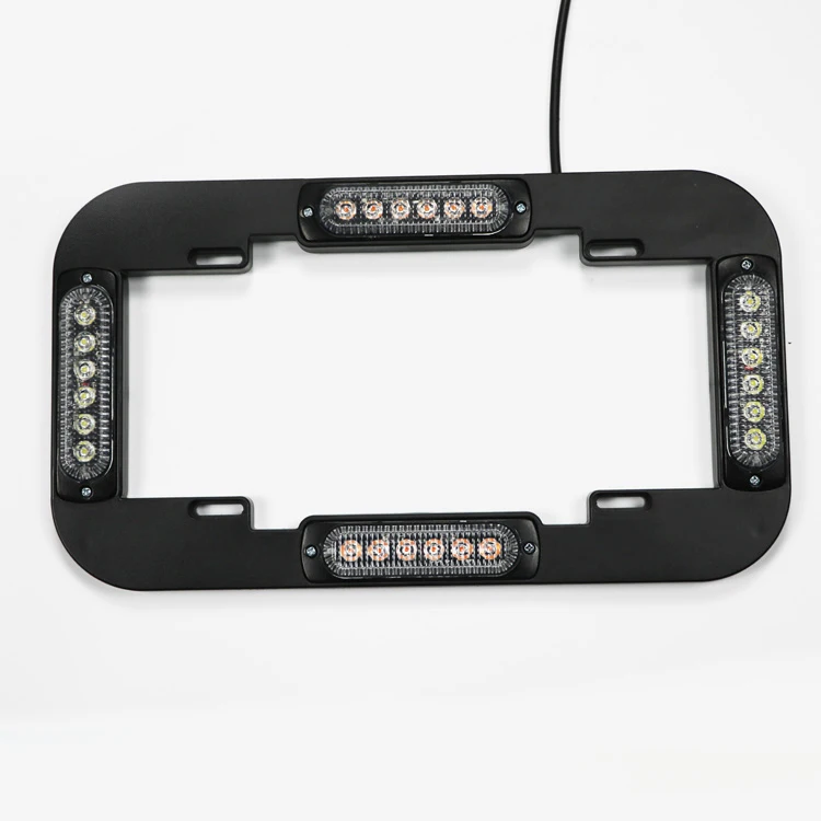 Customize multi color 24LED universal portable license plate led warning strobe light