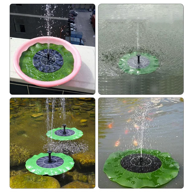 New Solar Powered Water Fountain Outdoor Garden Pond Decoration