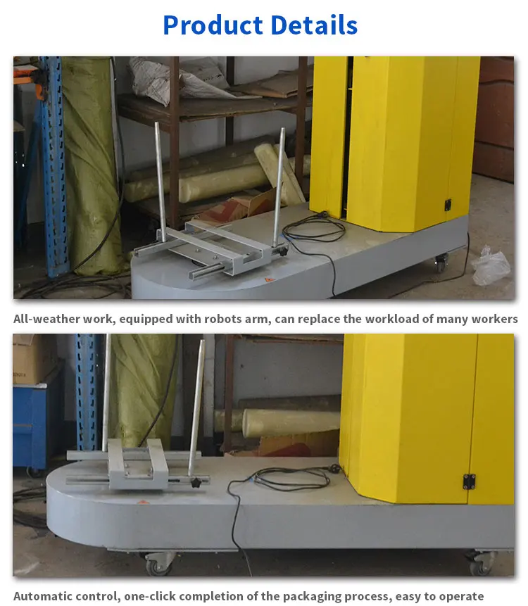 Automatic Small Box Airport Luggage Baggage Plastic Stretch Film