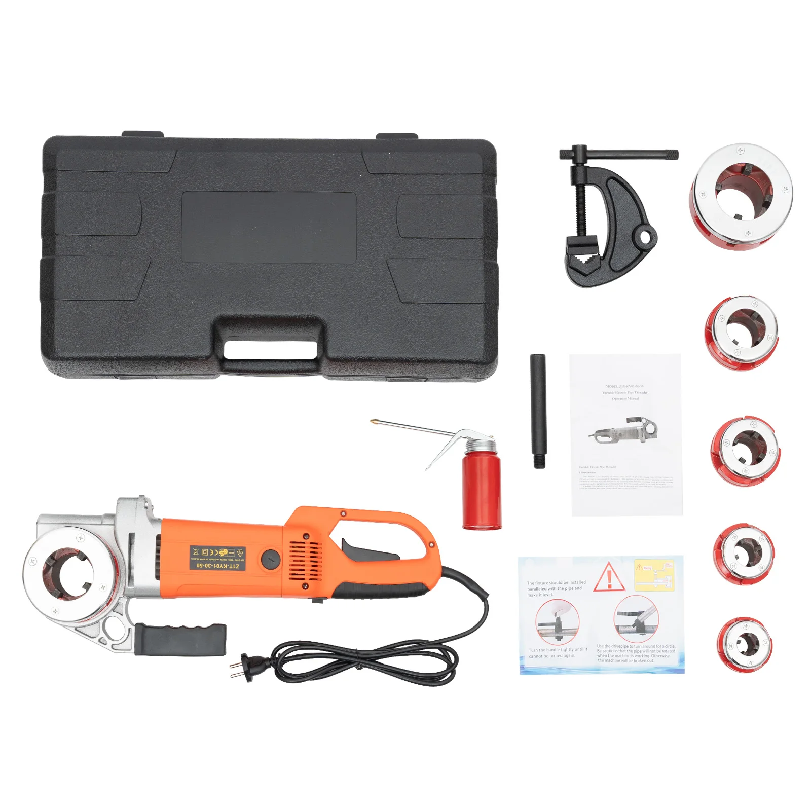 Handheld Threading Machine Portable 2000W Electric Threading Machine Industrial Grade Handheld ...