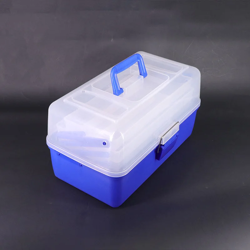 透明防水4层折叠工具钓鱼盒