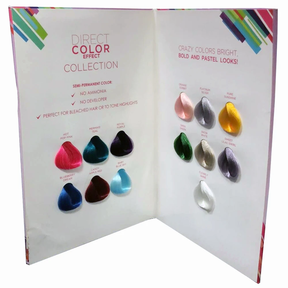 
OEM/ODM Multi-Colors Ion Hair Color Chart For Hair Dye 