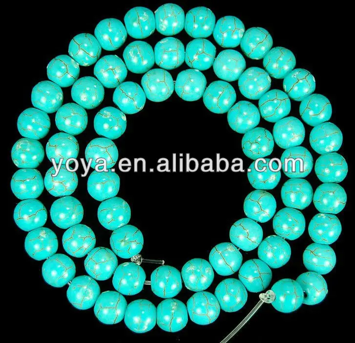  Faceted Turquoise Beads,Green Turquoise Faceted Round Beads.jpg