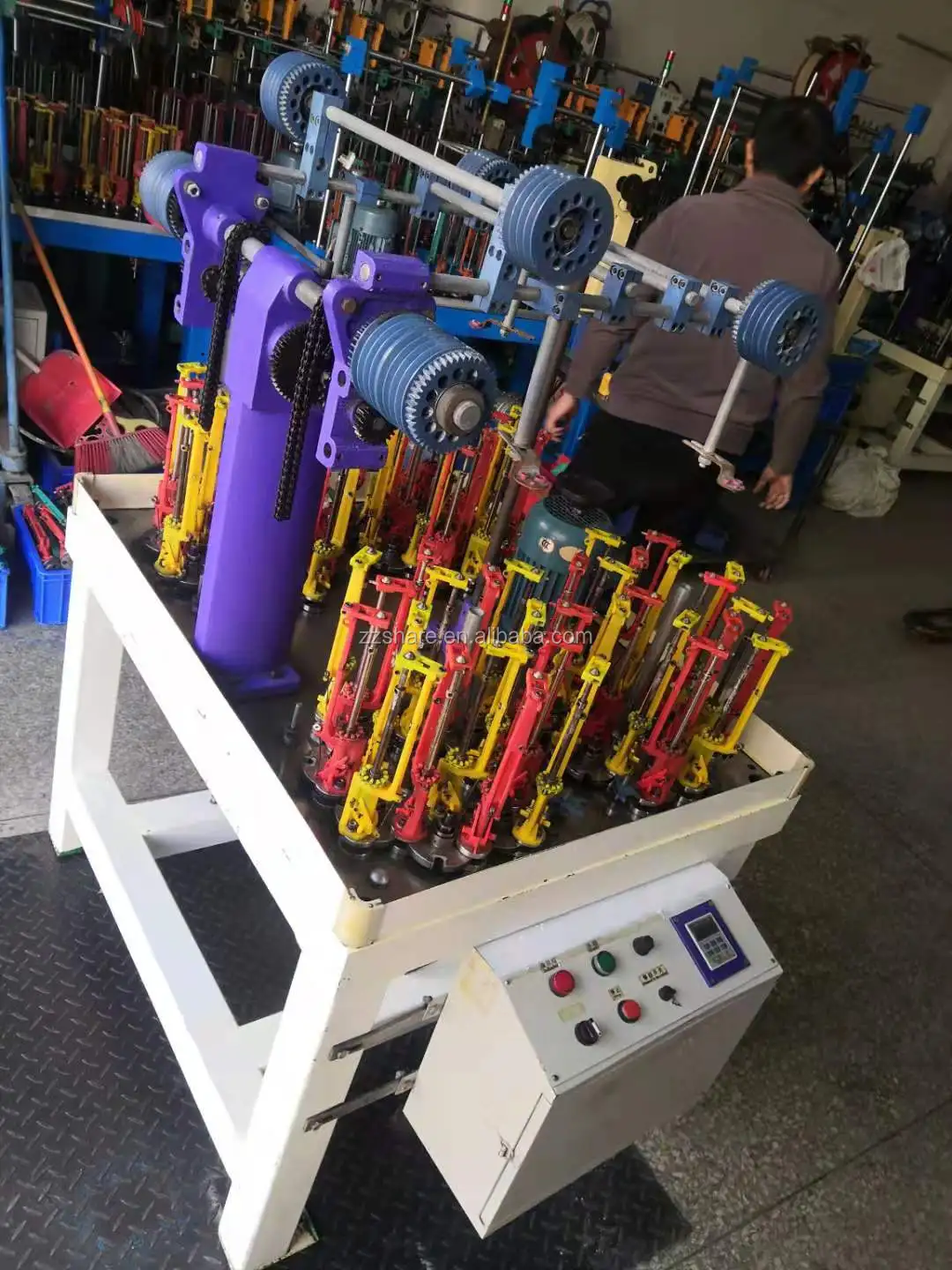 Automatic 48 Spindle Shoelace Making Flat Shoe Lace Machine Buy