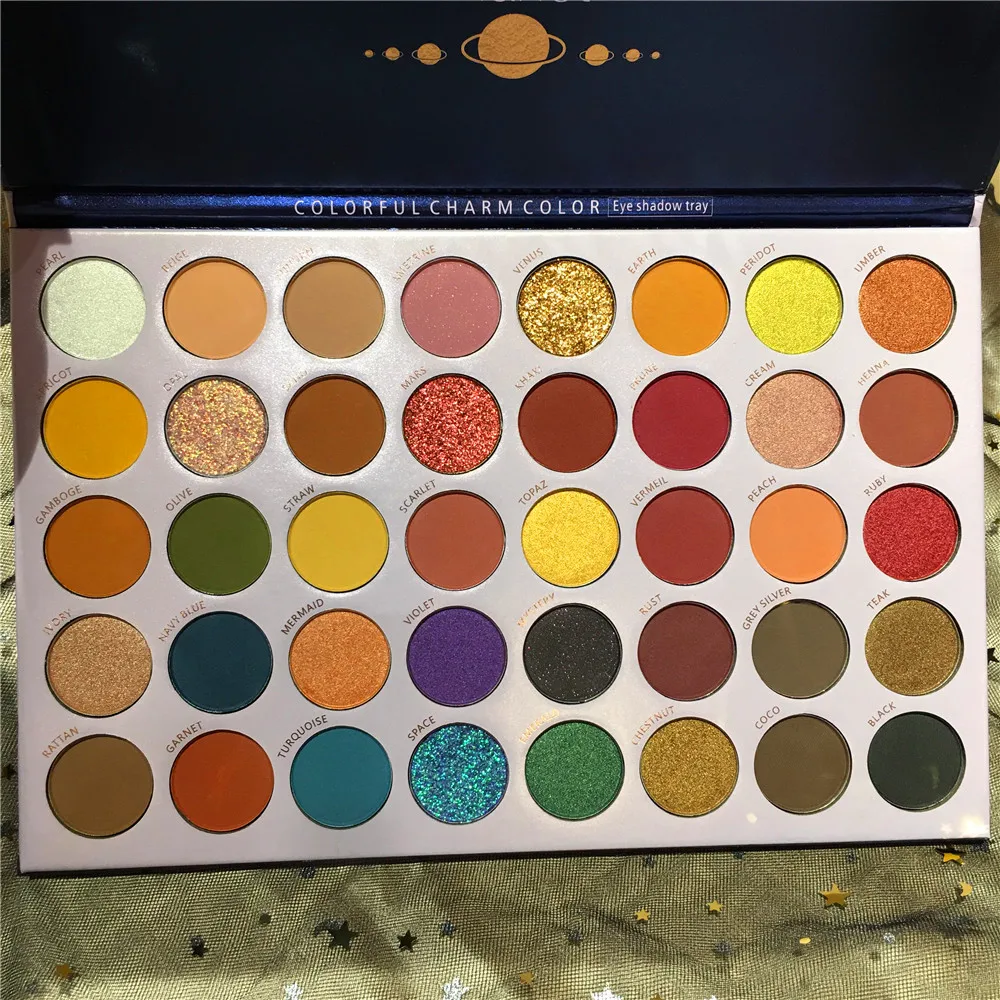 Beauty Glazed 40 Colors Reversal Planet Glitter Matte Eyeshadow Palette