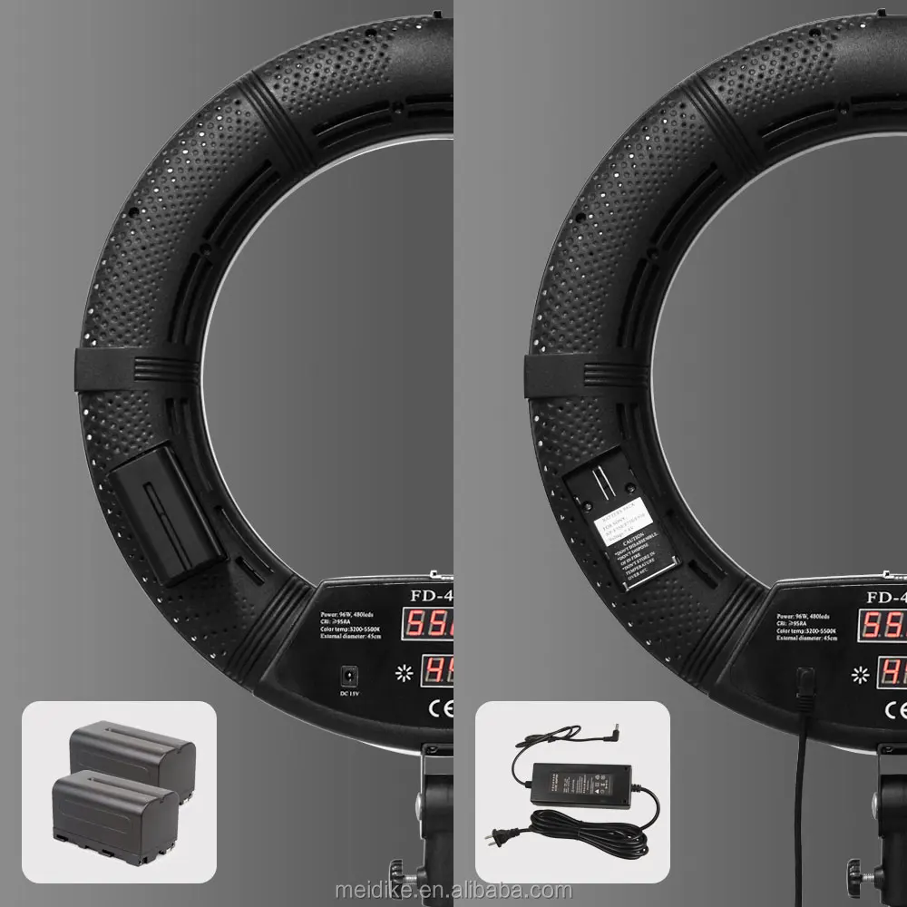 FD-480 digiital screen Photography selfie led ring makeup light 3200 5500K 96w