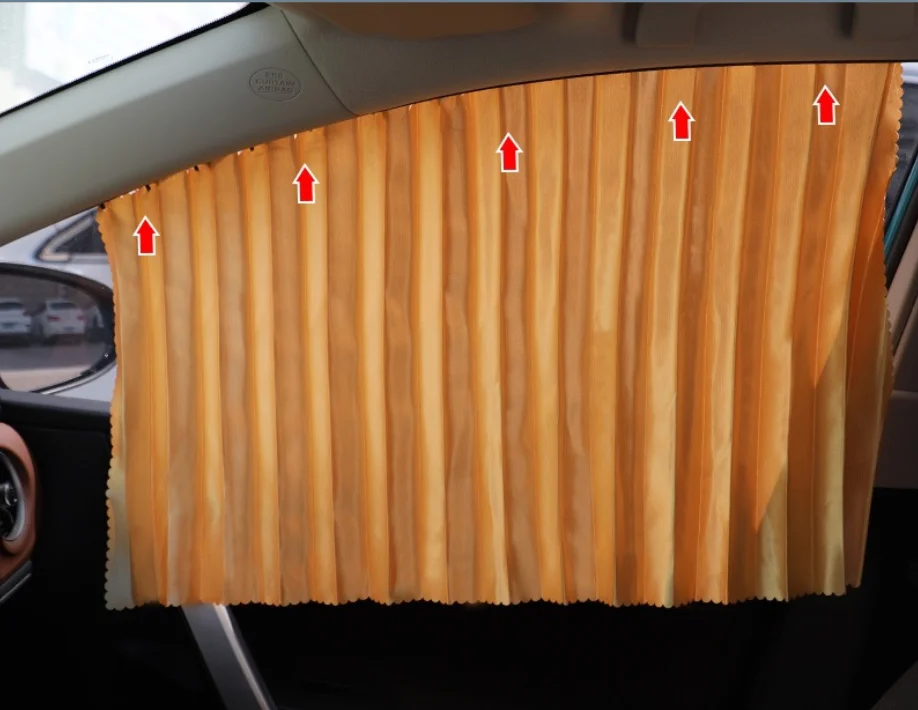 4pcs/set Automatic PVC Roller Car Sunshade Side Window Car Sun Shade Curtain