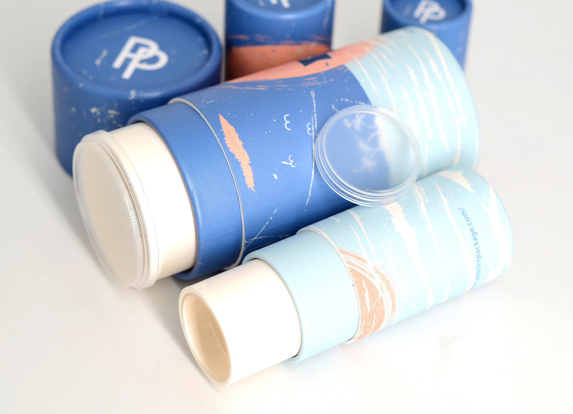 2 Ounce 2 Oz Recyclable Natural Twist Up White Deodorant Stick Paper