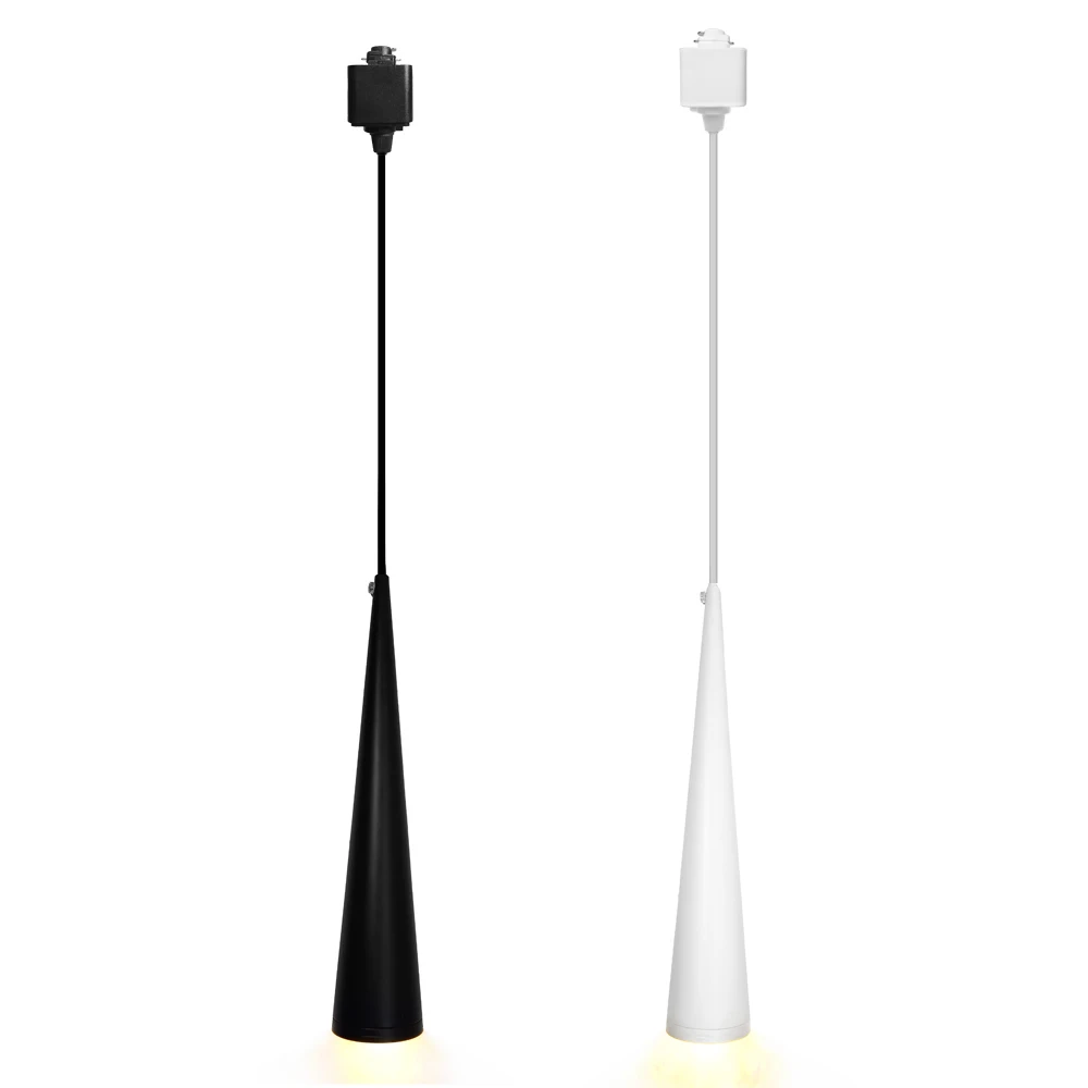 Minimalism Design COB Aluminum White 10W Hanging Lamp Track Led Pendant Light Chandelier Ceiling Led Pendant Light Modern