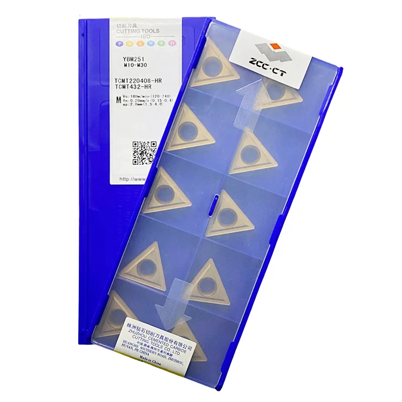 ZCC CT TCMT220408-HR Carbide Inserts for CNC Turning Tools