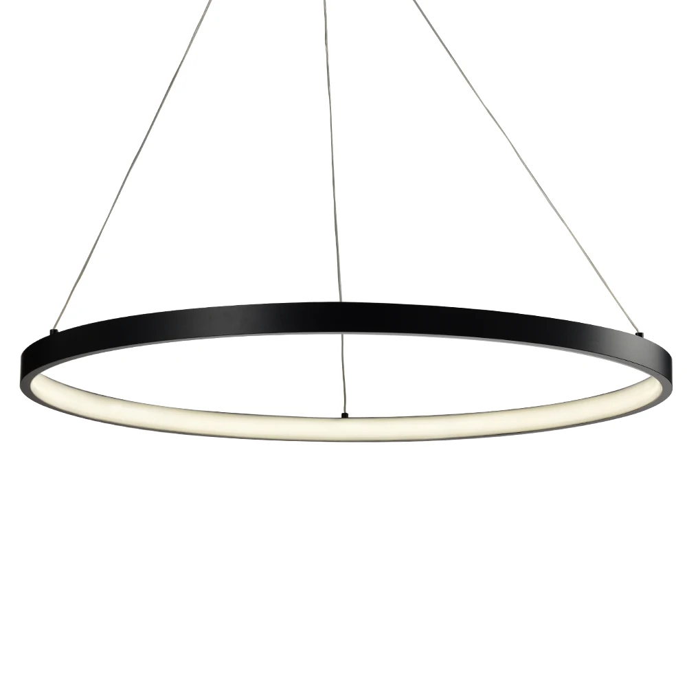 Pendant  Lamp Light Suspension Modern circular pendant light Hotel ring Lighting Chandelier For Led Round Hanging Lustres