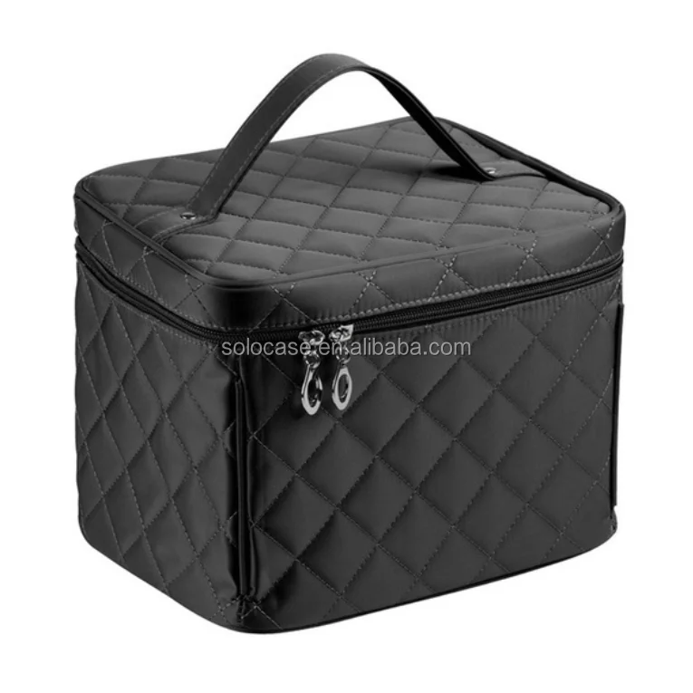 Quilted Soft Makeup Cosmetics Pouch