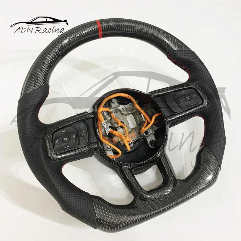 Custom Carbon Fiber Steering Wheel For Jeep Jl Wrangler/gladiator 2018 ...