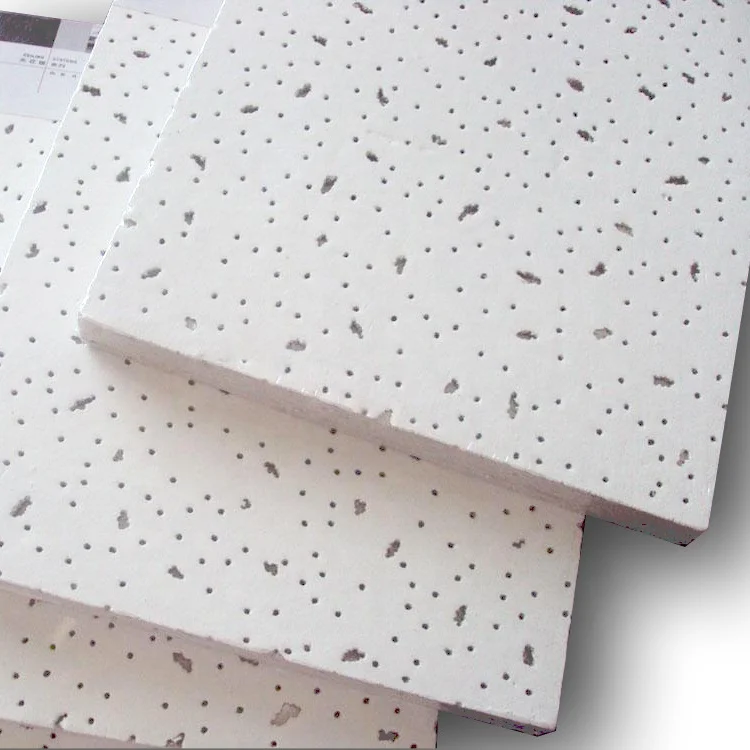 Mineral Ceiling Tiles Acoustic Ceiling Panels 60x60 For Office Sound