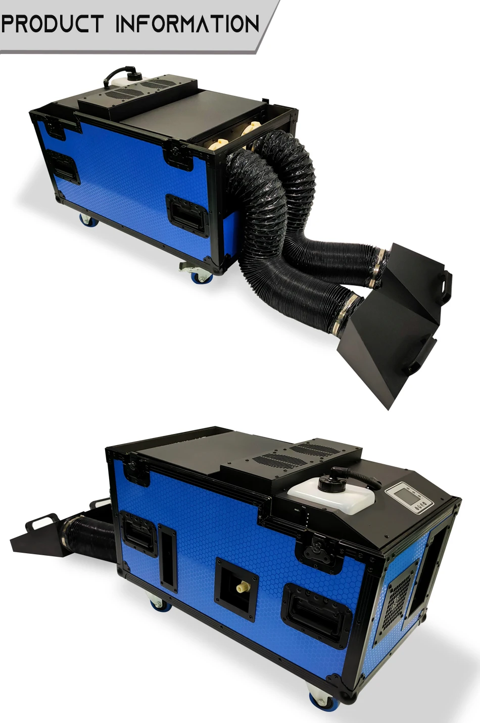 4000w Water Based Low Fog Machine Stage Equipment Dual Head Smoke