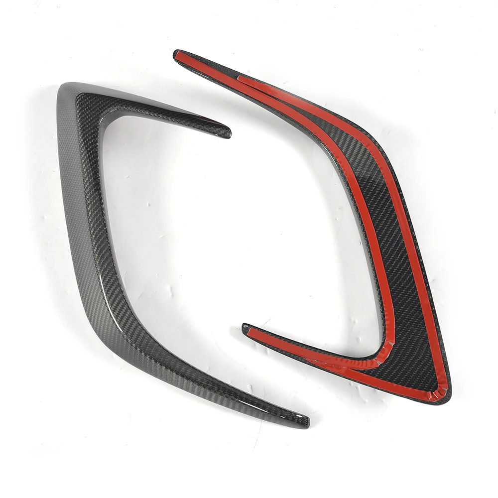 Carbon Fiber Rear Bumper Trims Side Vents for Benz W205 C63 Coupe AMG
