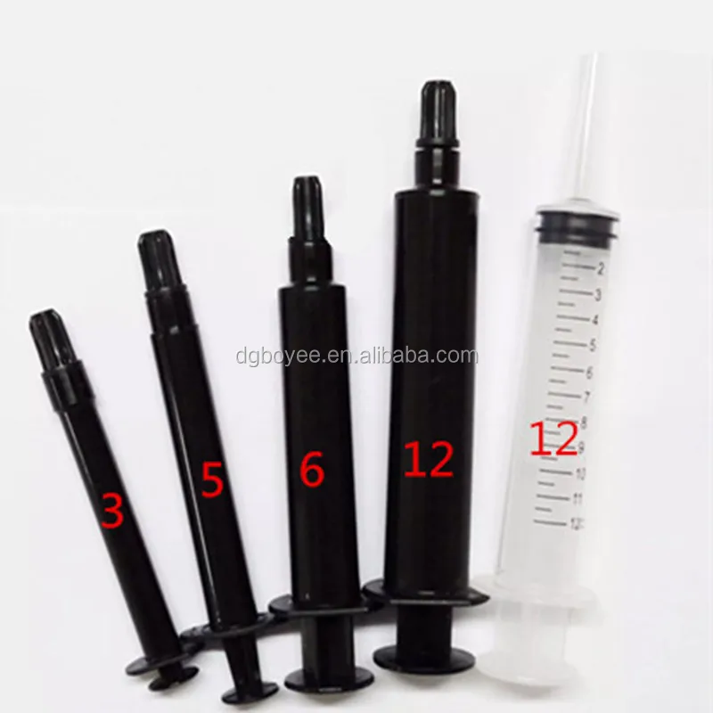 Dental / Household / Industrial Black Syringe Light Protection Syringe