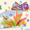56pages baby kids cardboard shaped books word learning counting 123 alphabet ABC book