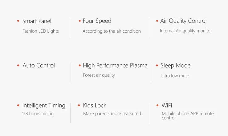 2019 custom smart small table app wifi air purifier hepa carbon filter air cleaner for home