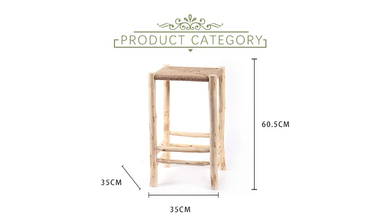 K&B Home high quality cheap factory price kitchen bar stool wooden island stool