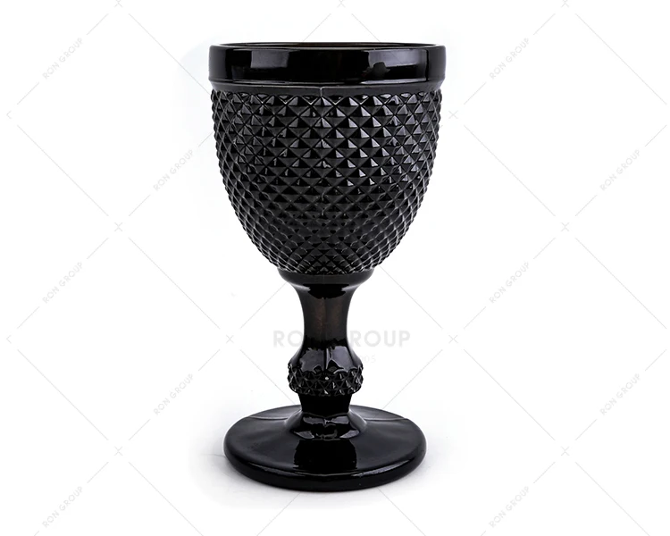china factory supply top quality custom event party colorful red wine cup vintage lead free pink blue goblet wedding glasses