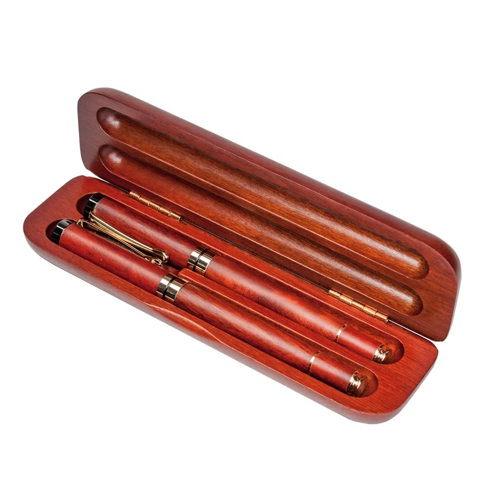 Wooden Pen Box Case For Business Gift Custom Logo Pencil Box. Buy