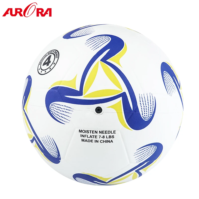 Custom Cheap And Promotional Rubber Football Soccer Ball Size 4 32