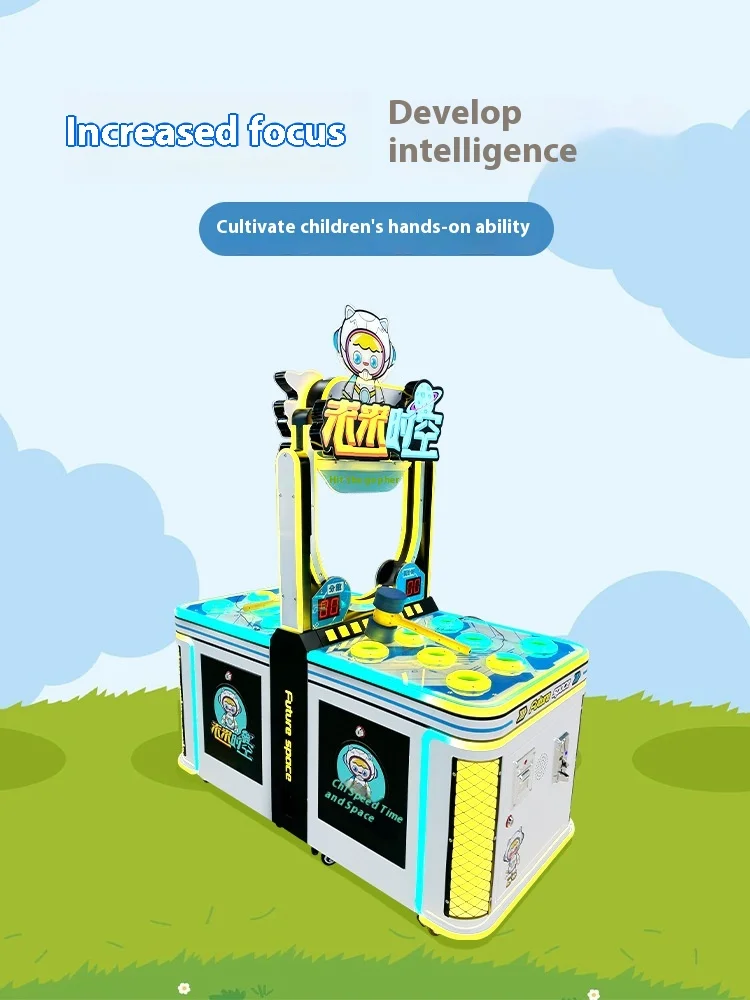 Coin-Operated Whack-a-Mole Arcade Game Machine for Shopping Mall Parent-Child Entertainment Fun for Kids and Adults