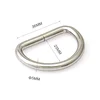 Wholesale Factory Price Metal Iron D-Ring, Metal Nickel Plated D Ring for Bag Straps