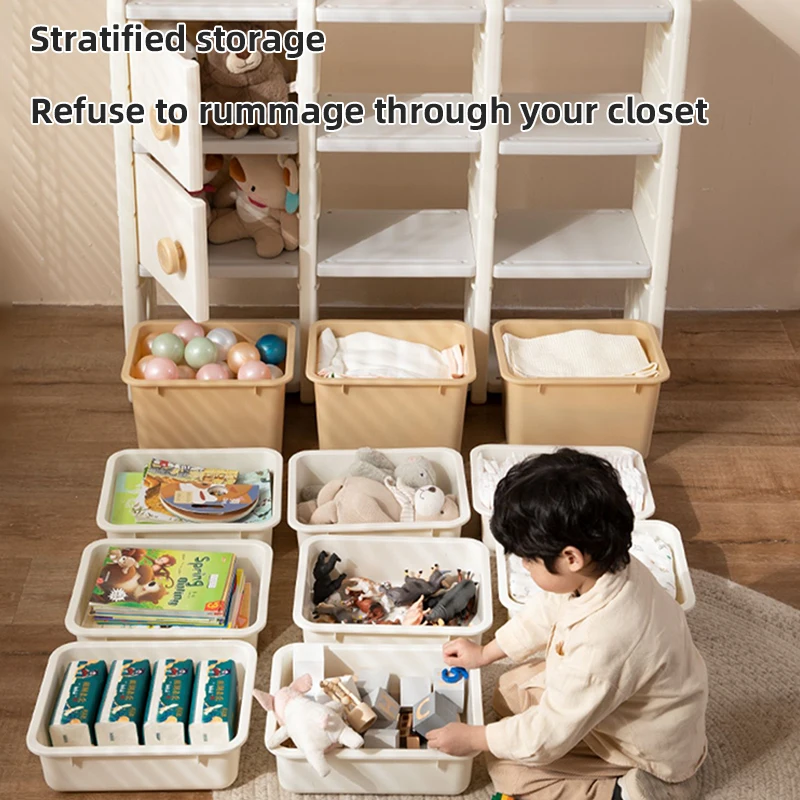 Home Children Portable Kids Plastic Furniture Book Toy Organizer And ...