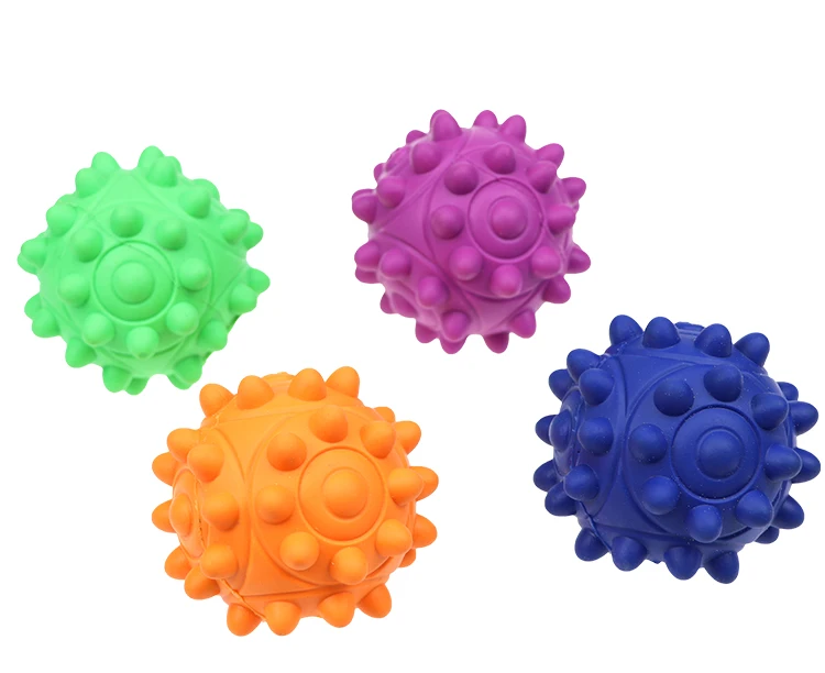 Ball toy pet chewing rubber dog toy durable indestructible dog teeth cleaning pet toy interactive ball