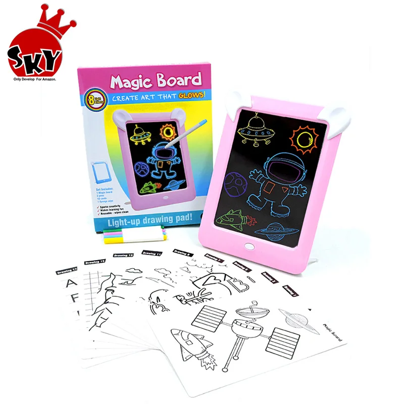 educational 3d magic led colorful drawing