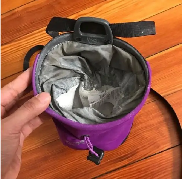 Outdoor Rock Climbing Chalk Bag Made With Burly Double Weave Four Way
