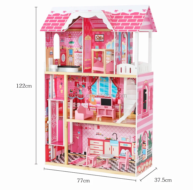 barbie house pink