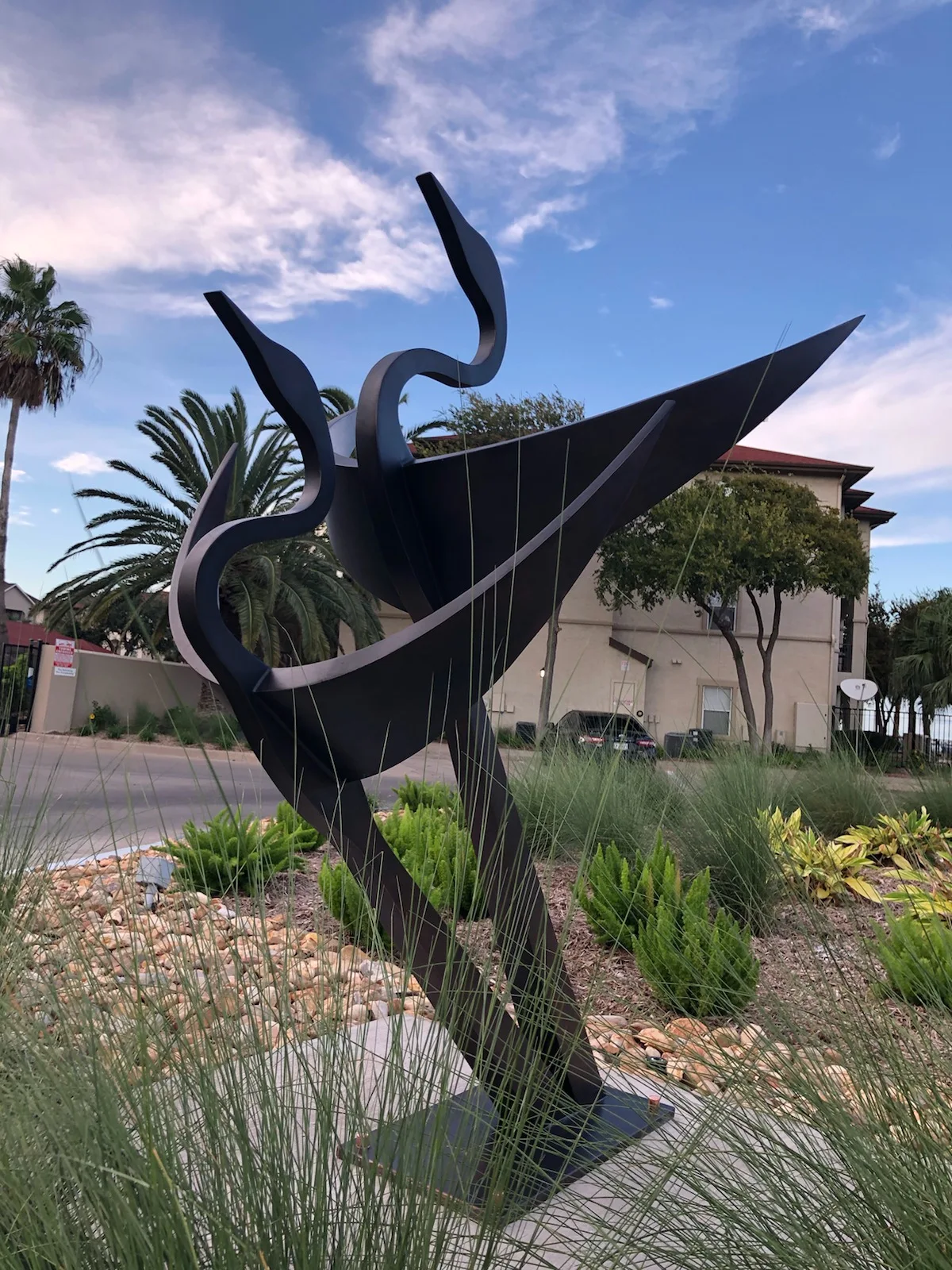 Sculpture Contemporaine En Acier Inoxydable,Art En Métal,Statue D