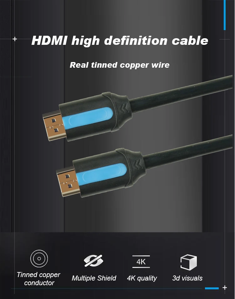 SIPU high speed hdmi cable 4K oem support 3d to 1.5m gold connector hdmi cable - ANKUX.COM