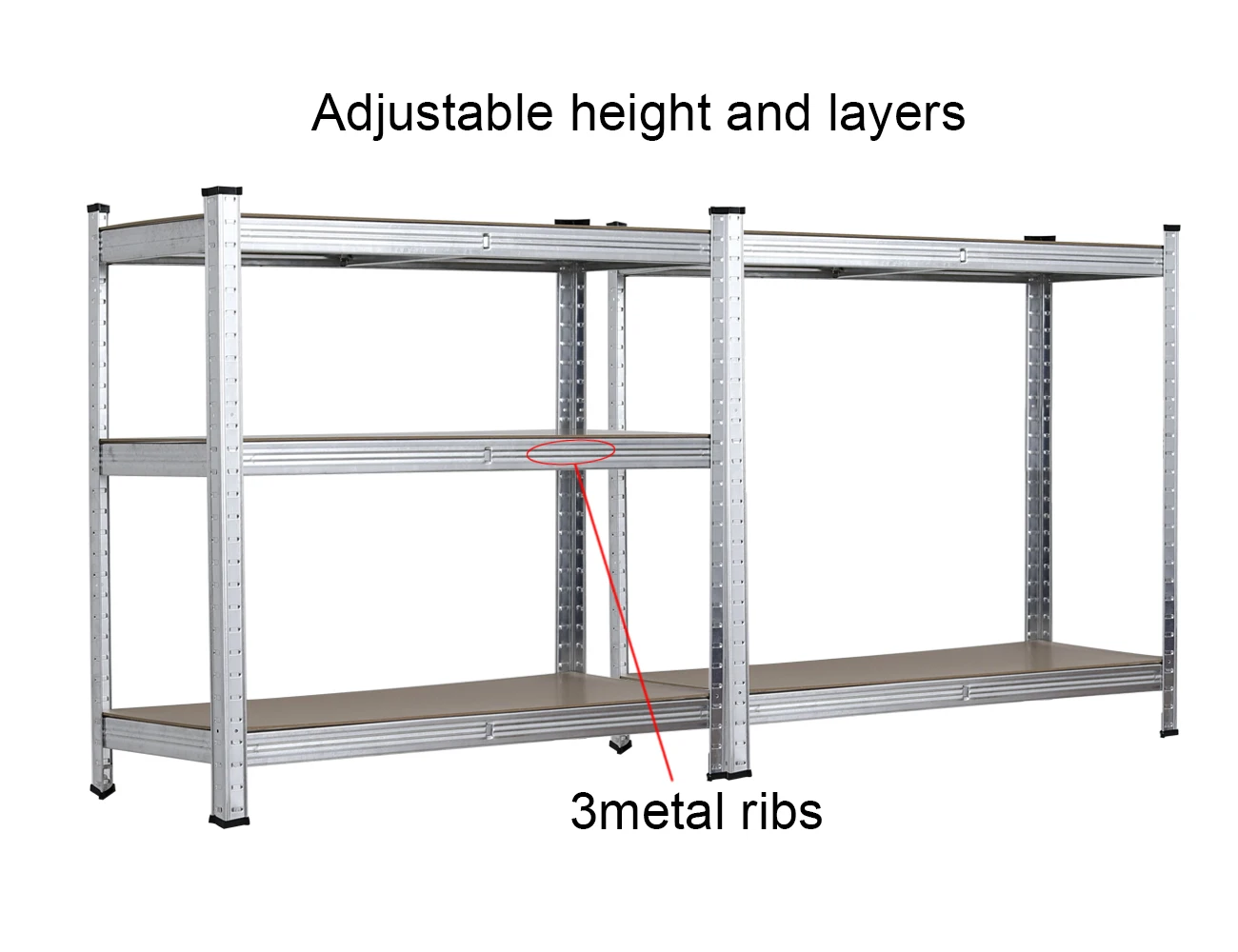 Kinde Racking Shelves Garage Storage Shelves 875kg 180x90x40cm Display