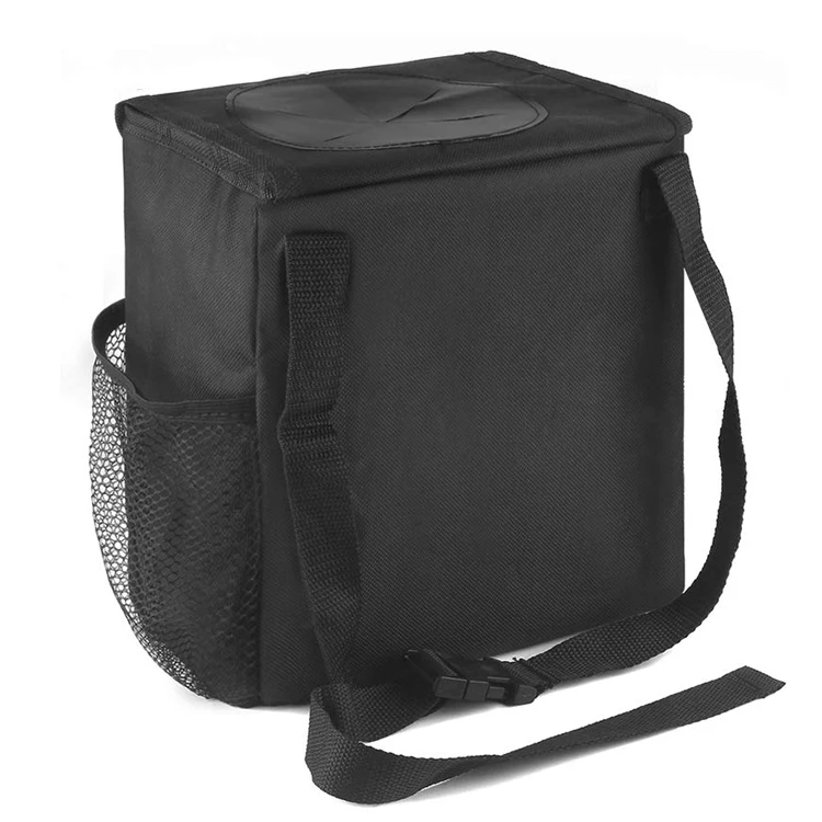 car trash can leakproof vehicle trash bag with lid and storage