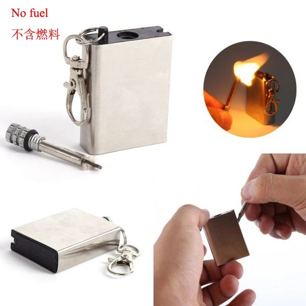 Metal match Fire starter tool flint stone lighter gas oil magnesium outdoor survive camp hike Cigarette Cigar firesteel travel
