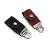 High Quality Key Ring Leather Usb 4gb 8gb 16gb Flash Drive With Custom Logo Printed U Disk Thumb Drive