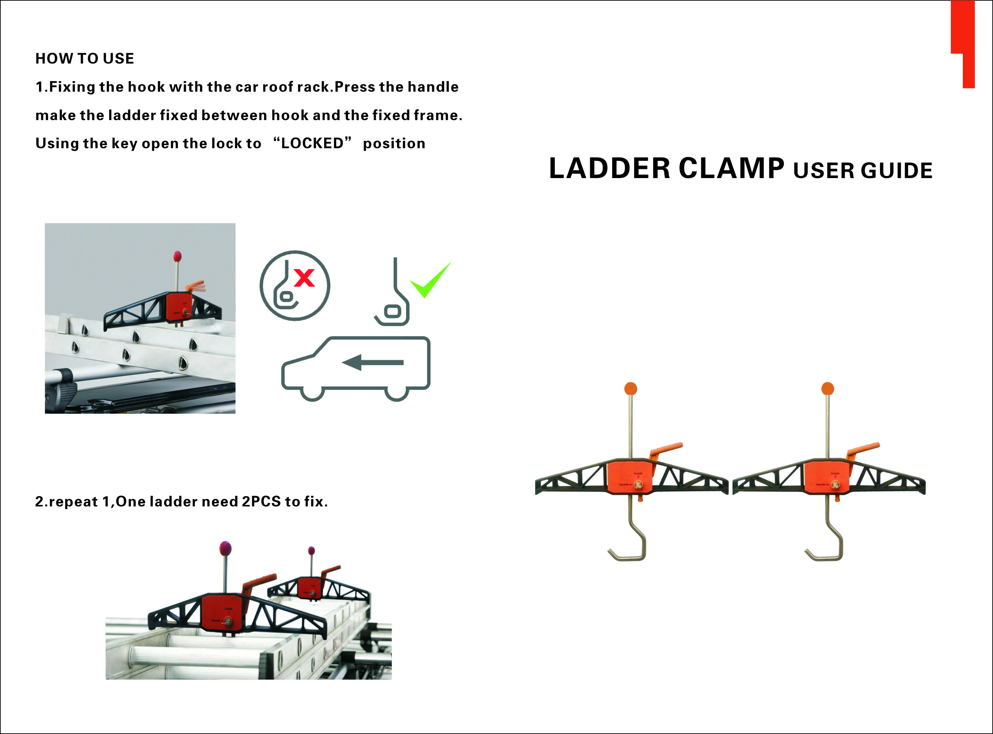 Extension Ladder Clamp Car Roof Hook Buy Ladder Clamp,Ladder Hook