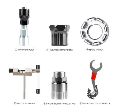 product all in one bicycle repair tool kit   crank puller bottom bracket toolmultifunctional set for home mechanics  small bike shops-20