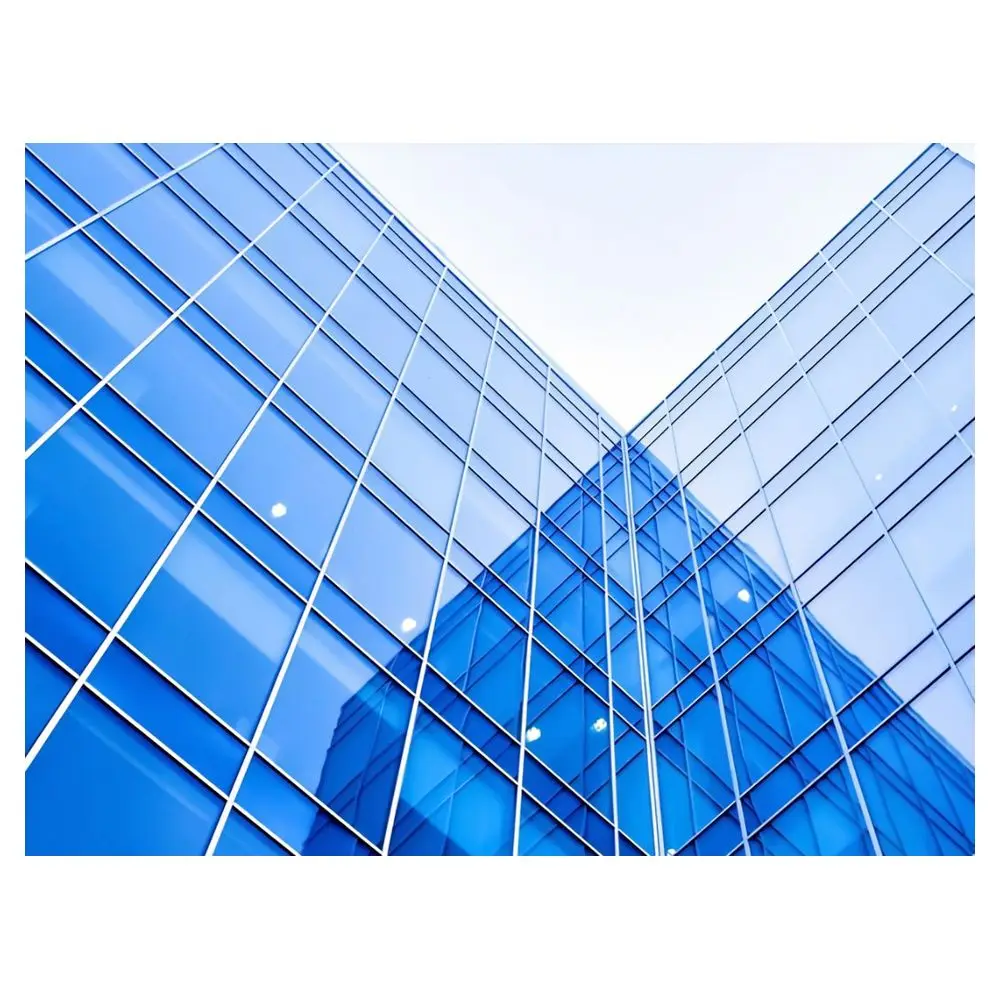 Transparent Cladding Soundproof Glass Curtain Wall Transparent Glazing Cladding Custom Size ...