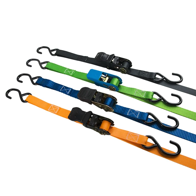 Cam Buckle Tie Down Straps Yellow Heavy Duty Ratchet Straps For