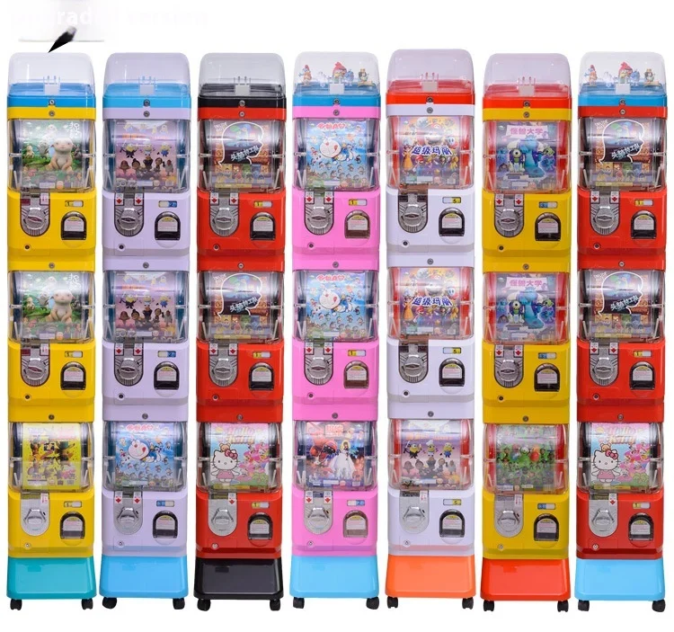 Factory Direct Three-Layer Coin-Operated Gashapon Machine for Children's Entertainment-Taiwan/Japan Style Wholesale Available