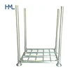 Industrial standard size welded galvanized stacking lowest storage steel 4-way entry pallet with post