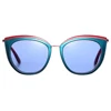 Fashion cat eye tr 90 tropic winds polarized sunglasses